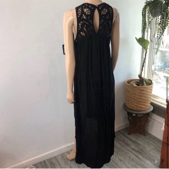 NM Neiman Marcus embroidery boho high low cut midi dress - Picture 11 of 14